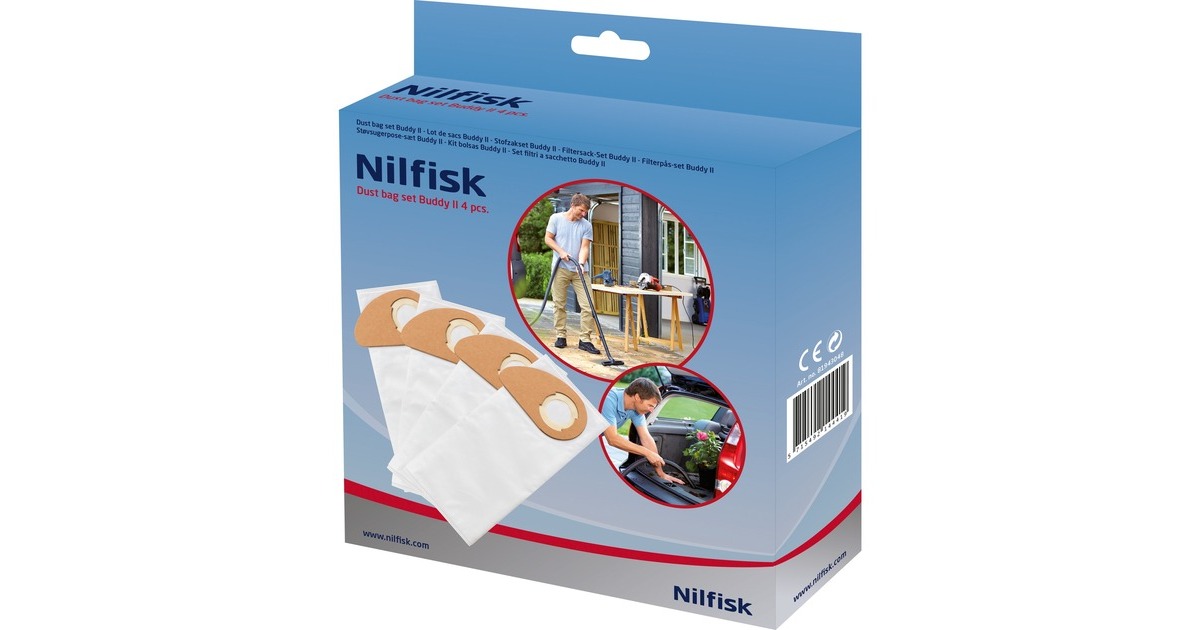 NilfiskStofzuigerzakken BUDDY II  (4 stuks)