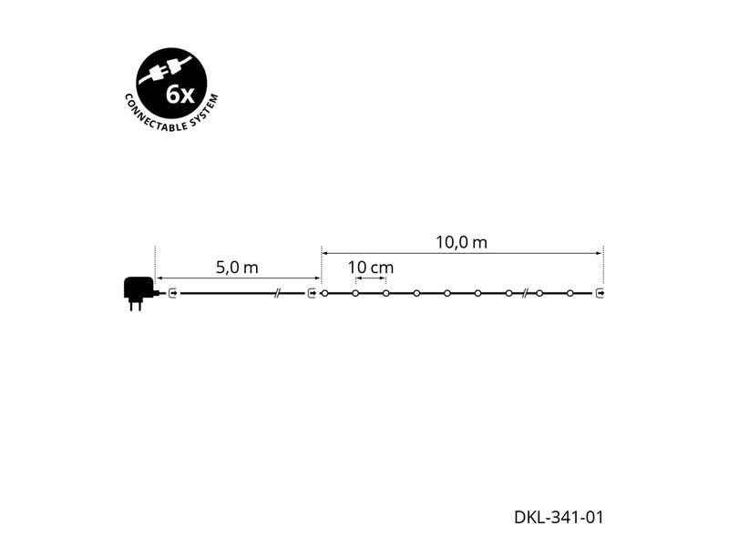 STT Lichterketten-System Connect Play Light, 10m, Silber LED Lichterkette