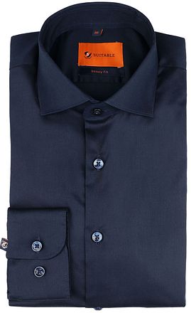Suitable Overhemd Skinny Fit Navy 241-1 241-1 Skinny nvy tw kopen