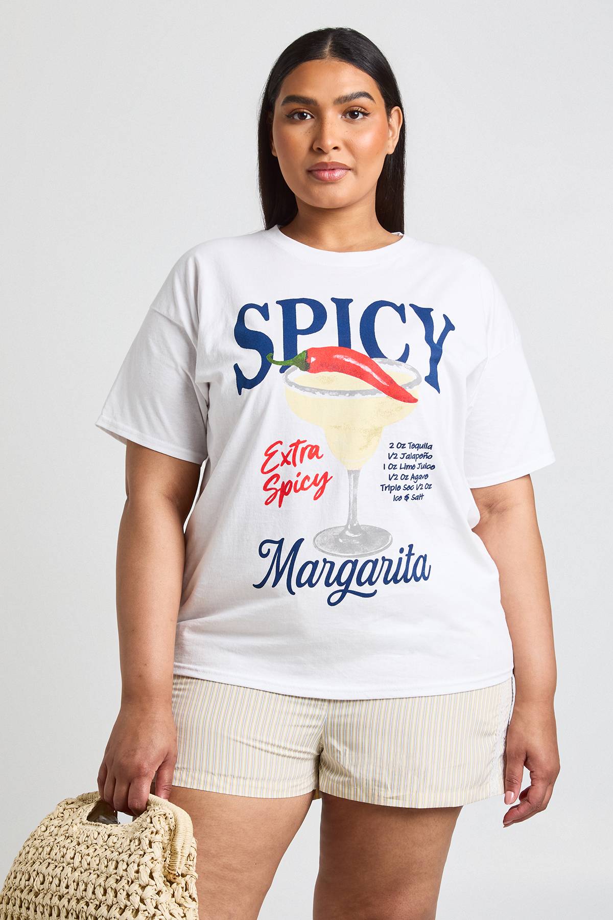 boohoo T-shirt Imprimé Marg Épicée Grande Taille
