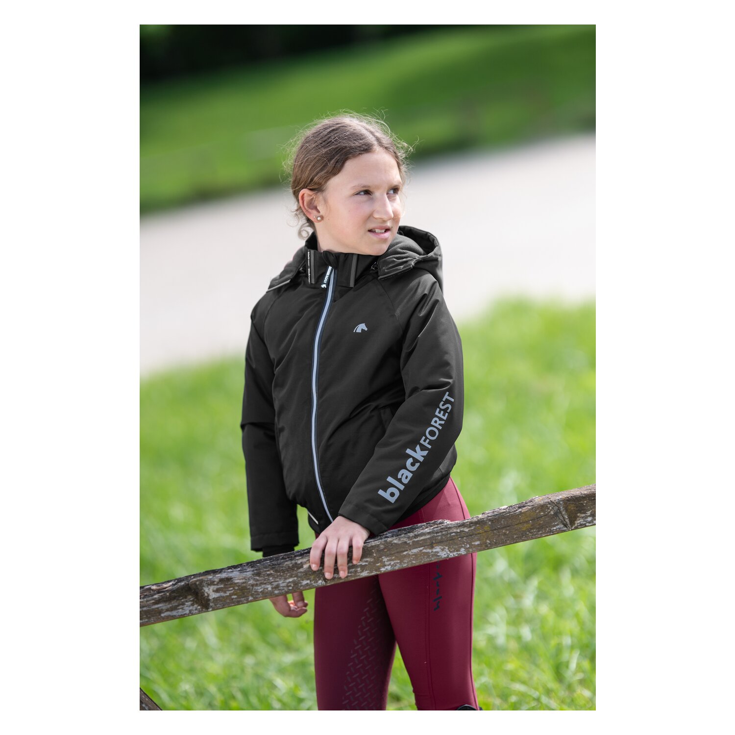 black forest kids Grip Vollbesatz-Reithose - dark berry