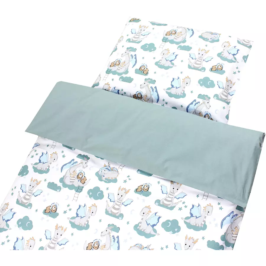 TupTam Kinder Bettwäsche Set 2-tlg grün-kombi