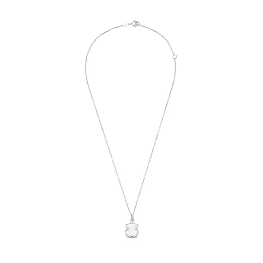 Colar Sweet Dolls nas cores prata e cristal de rocha