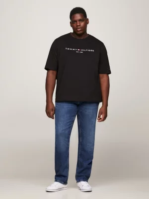 Camiseta de malha slim fit com logo Plus