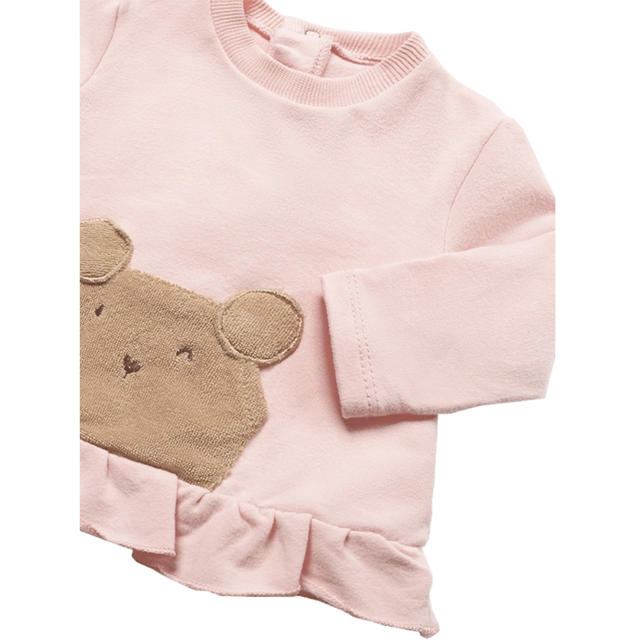 Mayoral Baby Set aus Pullover und Hose rosaweiß