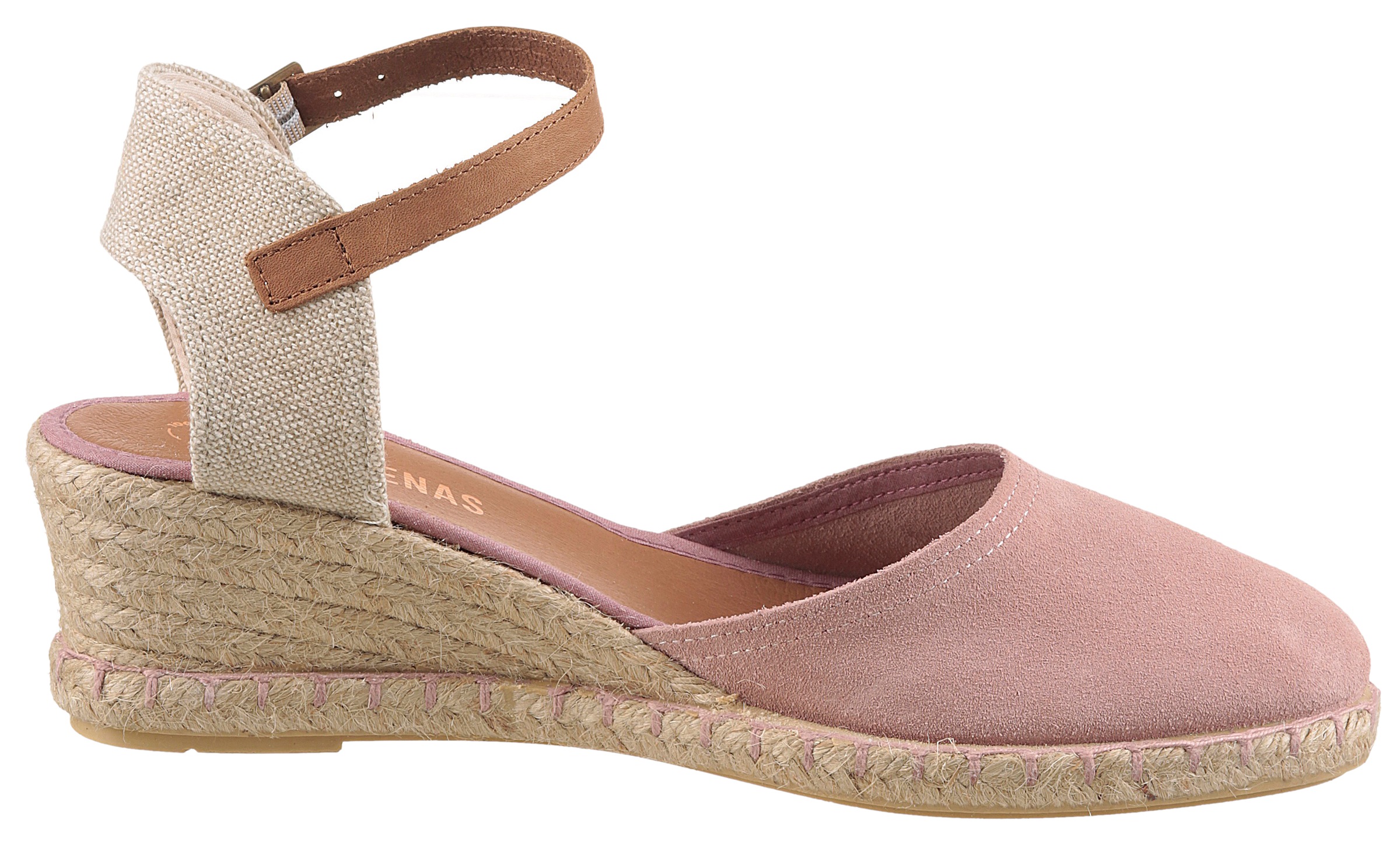 VERBENAS Sandalette »MALENA SERRAJE«  , Sommerschuh, Riemchensandale, Urlaubschuh mit Keilabsatz