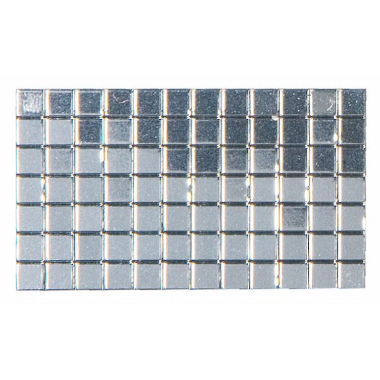 Polystyrol Spiegel selbstklebend, Quadrate 3 mm