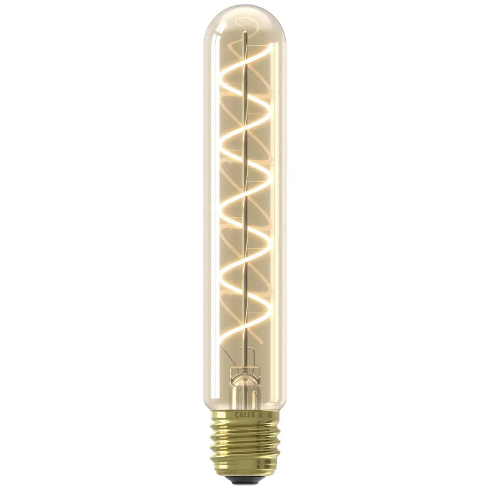 Calex LED buislamp - T32x185 - goudkleur - E27 - 2,5W - 136LM - dimbaar