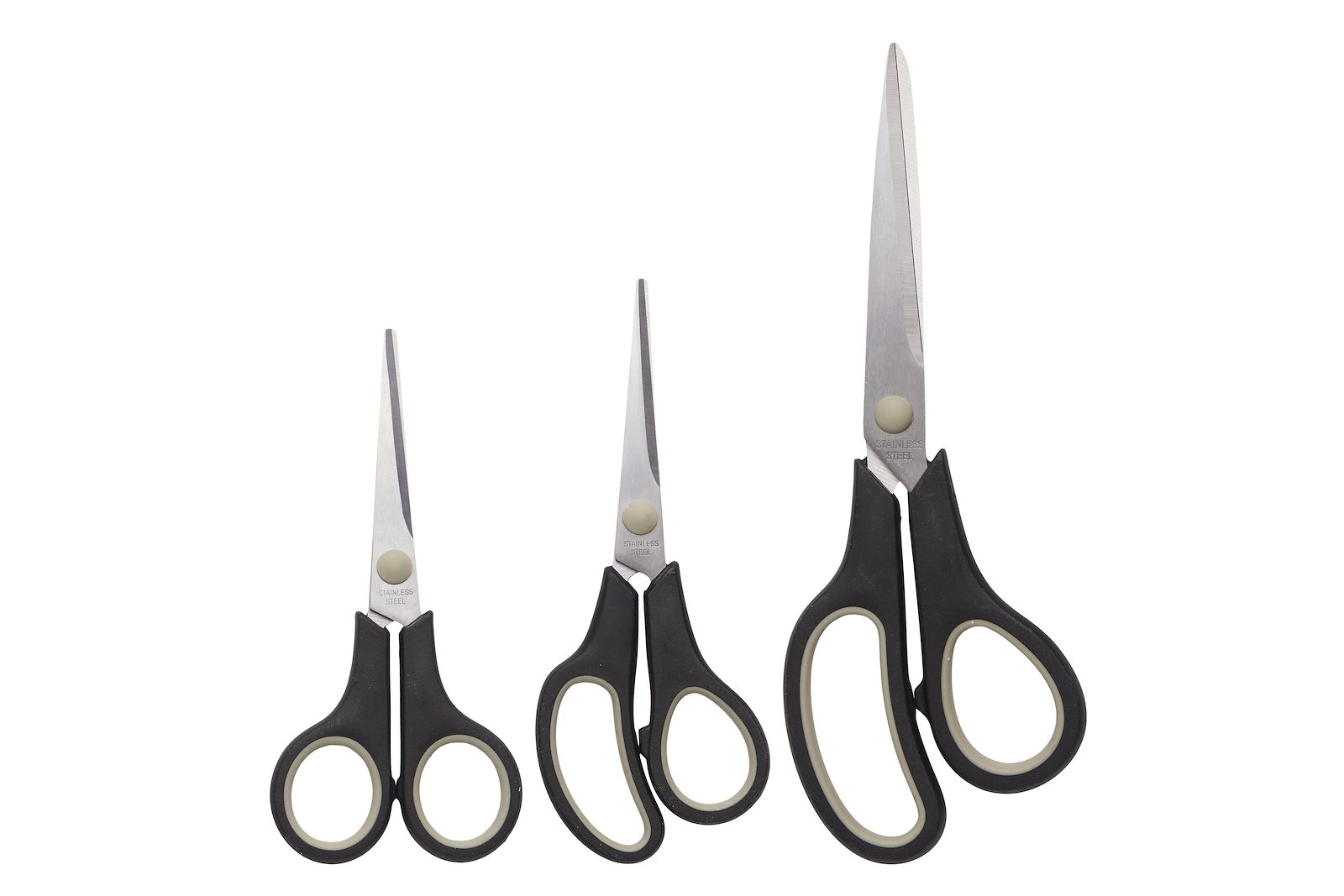 Cut saks 3pk Sort/rustfritt stål