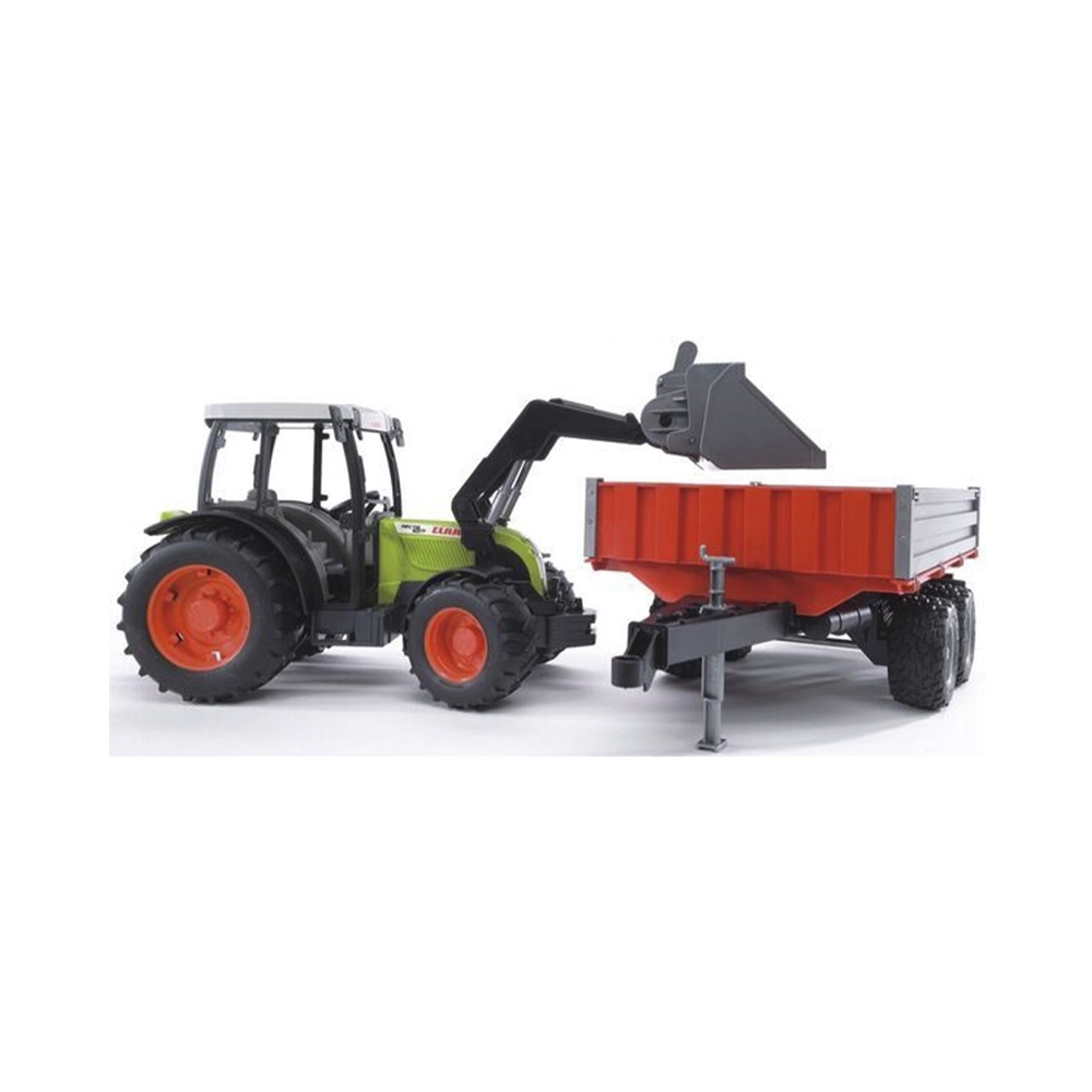 Bruder Claas Nectis 267 F mit Frontlader & Anhänger