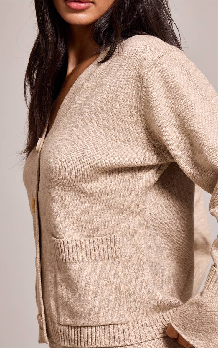 Avoine Cardigan Petite À Revers Retroussés