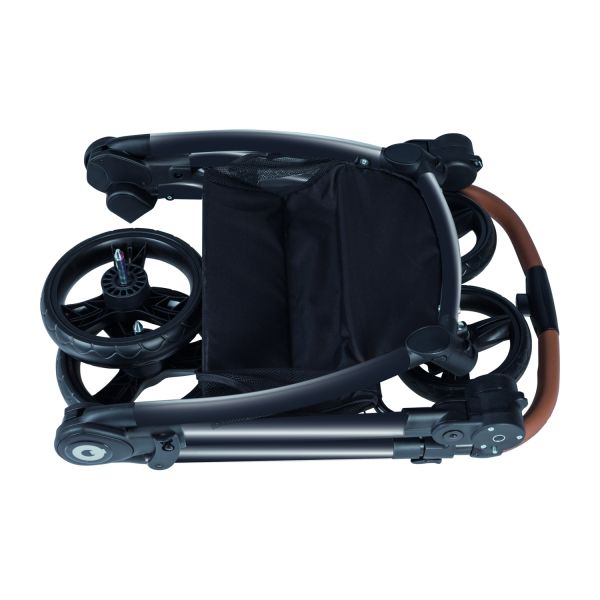Qute Q-Move Kinderwagen 2-in-1 - Zwart Frame - Jeans Zwart