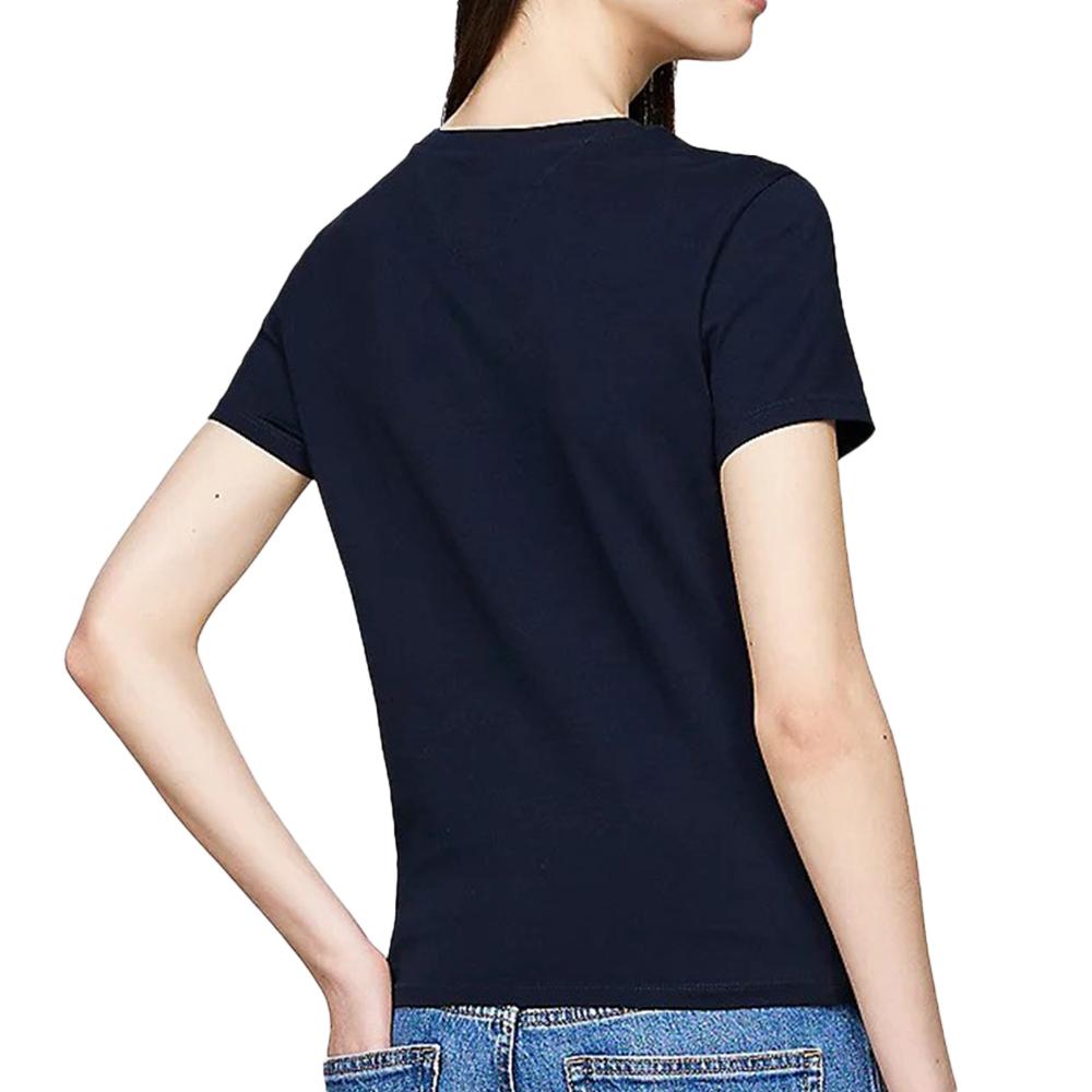 Tommy Hilfiger T-shirt Marine Femme Tommy Hilfiger Varsity