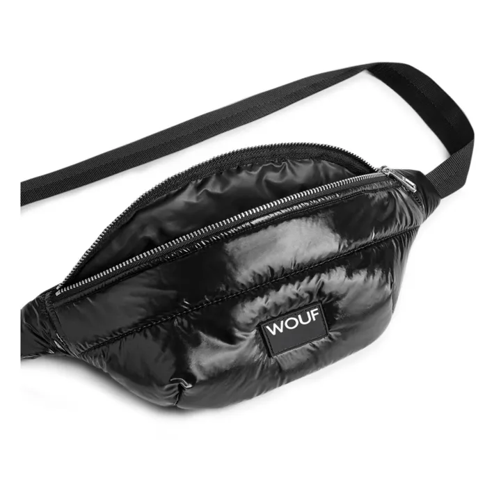 Wouf Banane matelassée Glossy | Noir