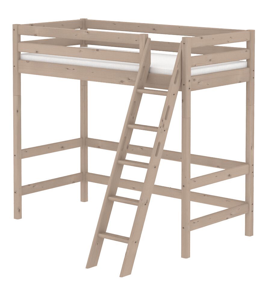 Flexa CLASSIC Hochbett - White Wash / B: 179.0 cm x T: 210.0 cm x H: 185.0 cm