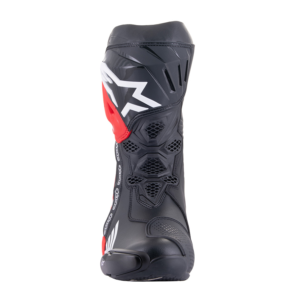 Alpinestars - Bottes Supertech R Honda Noir / Rouge fluo / Bleu