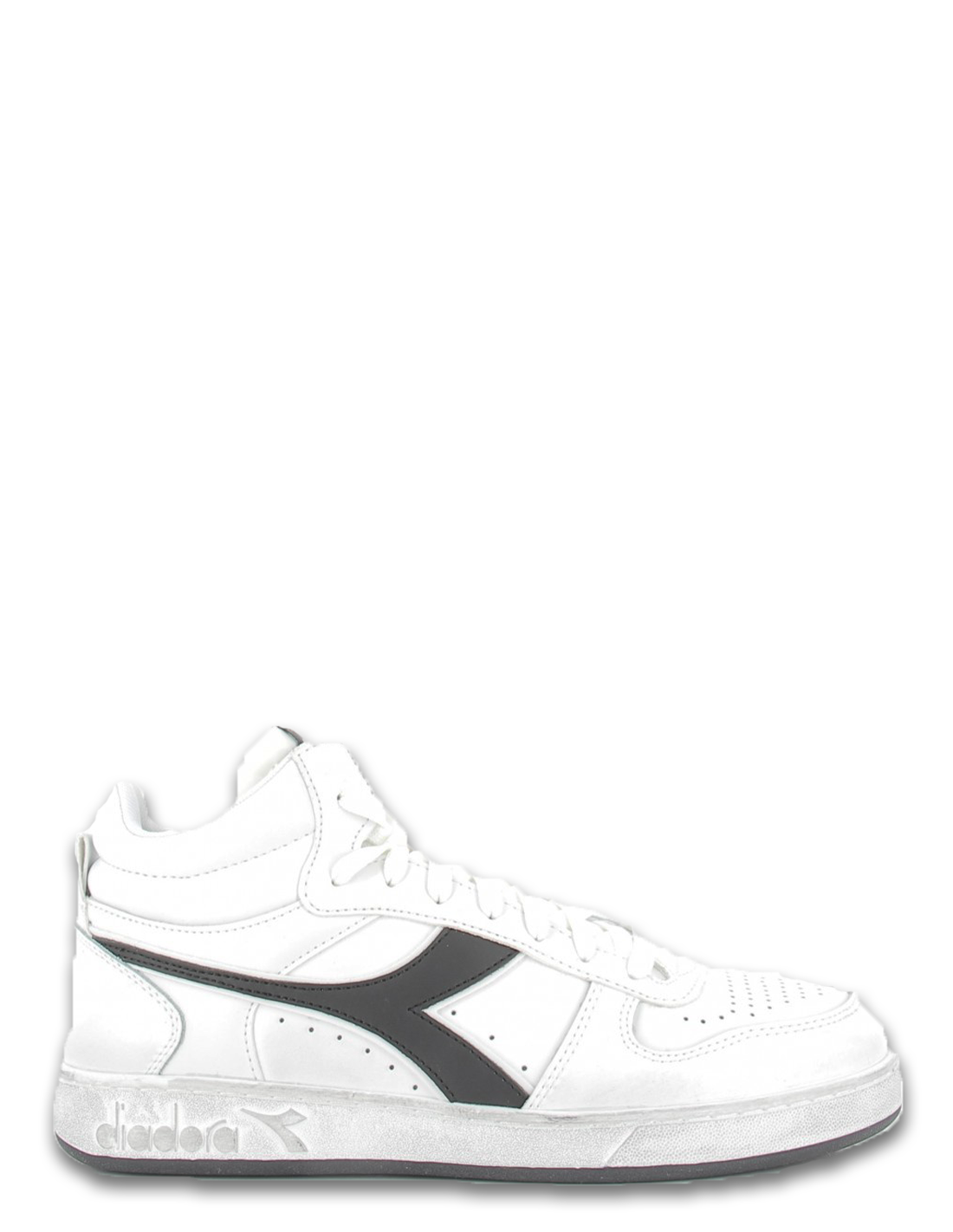 diadora Sneakers homme magic icona cuir blanc/noir