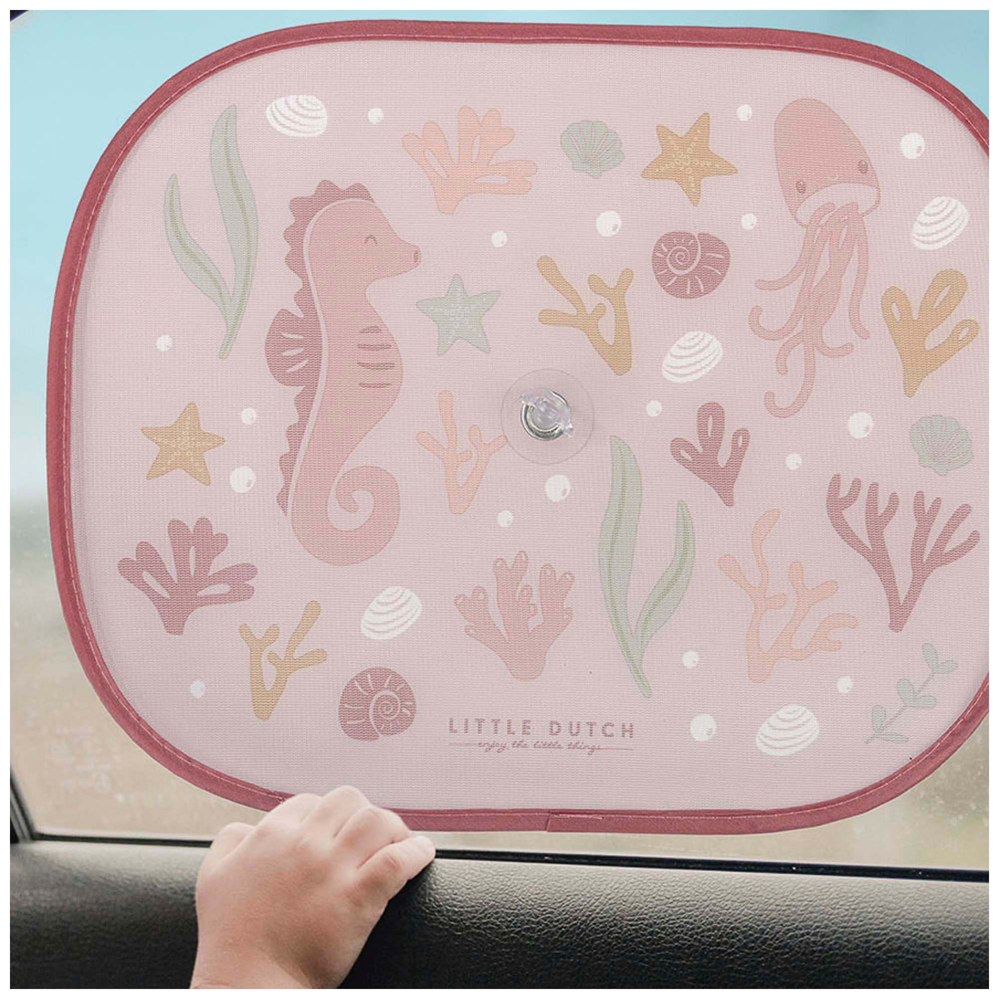 Little Dutch Ocean Dreams zonneschermpjes Pink - zonneschermen - Prénatal
