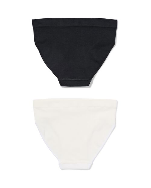 slip côtelé sans coutures enfant - 2 pièces blanc
