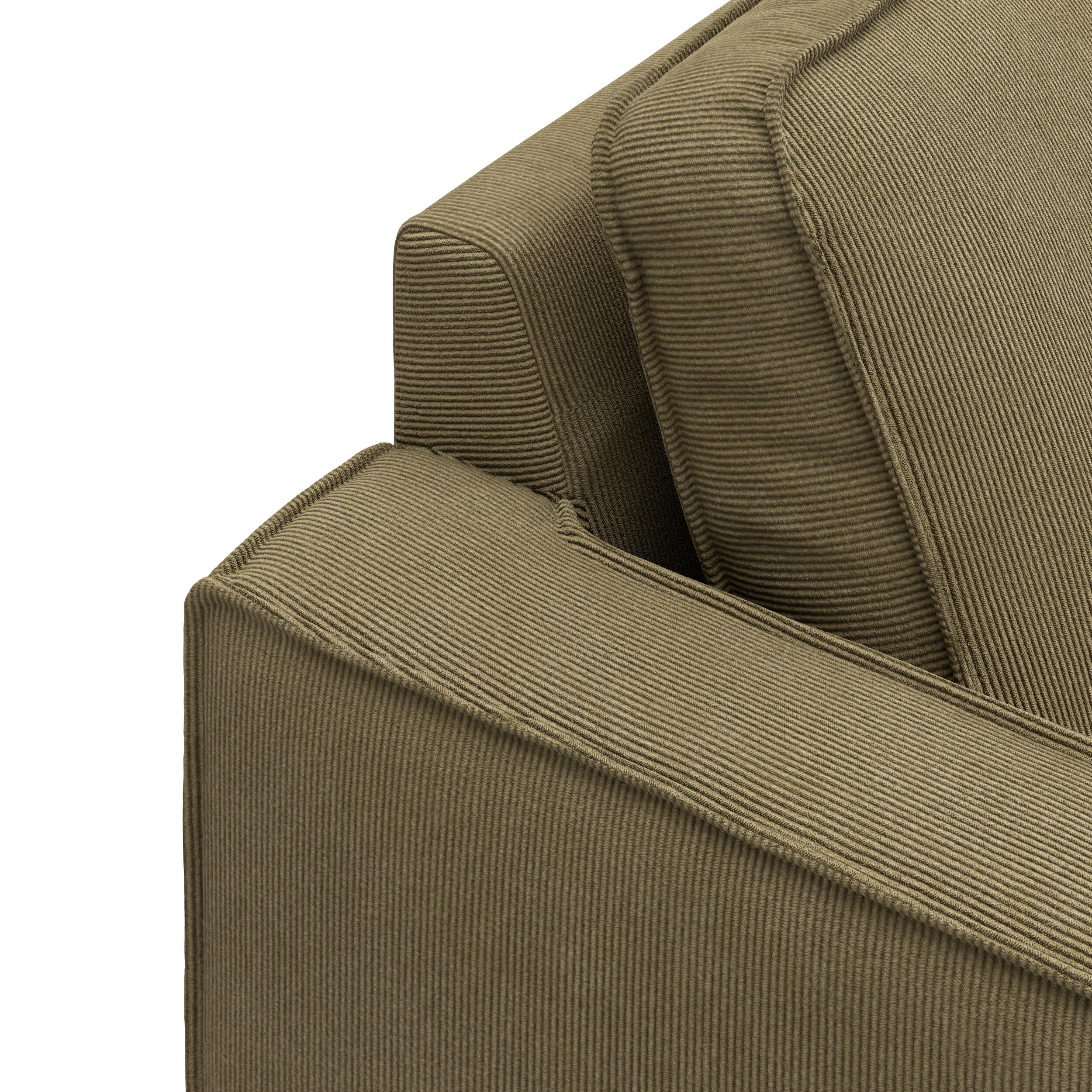 Scott højrevendt hjørnesofa med pufafslutning