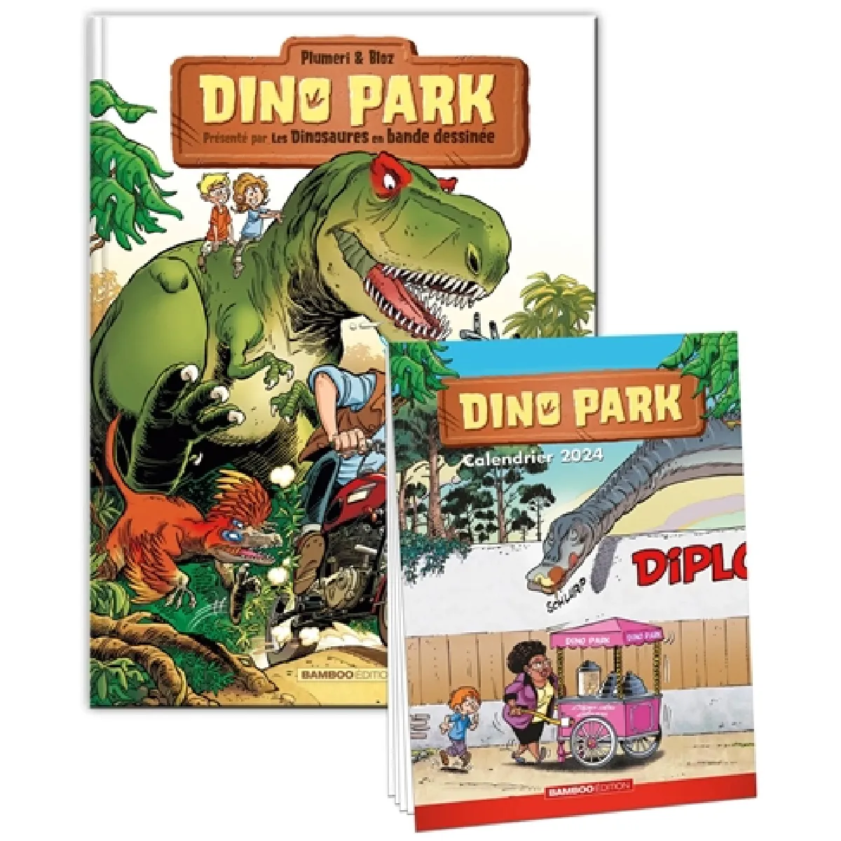 Dino park : pack tome 1 + calendrier 2024