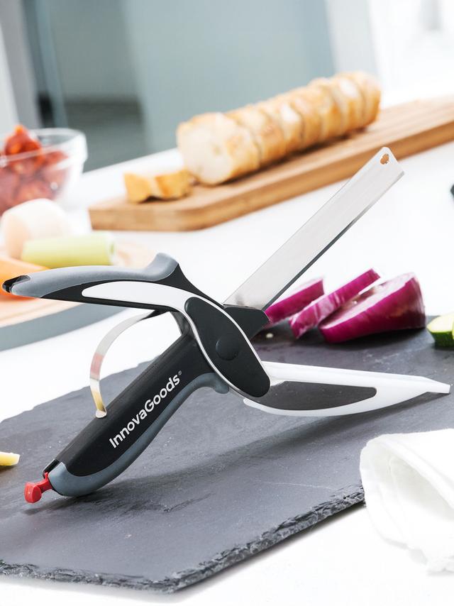 Gemüse- & Kräuterschere mit Mini-Schneidebrett – clever, kompakt, scharf