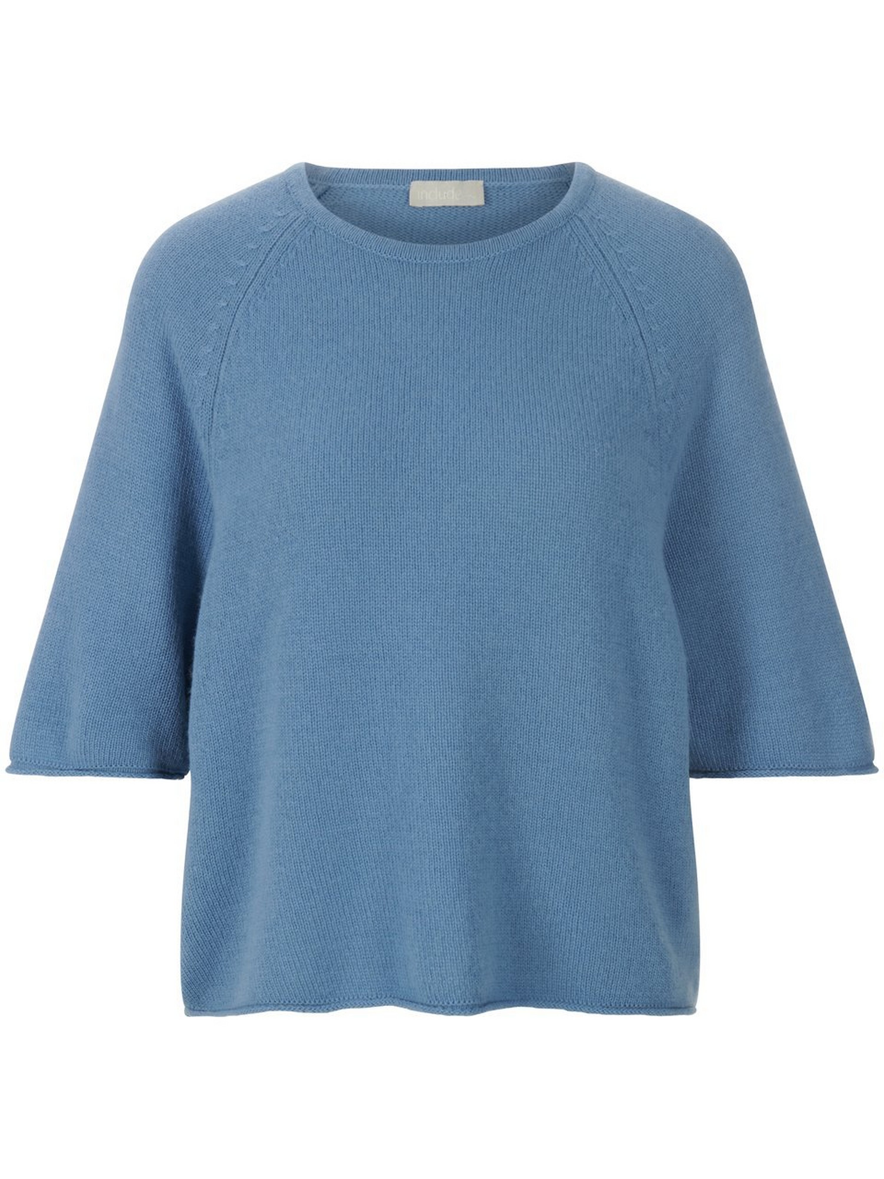 Rundhals-Pullover mit Raglan-Halb­arm