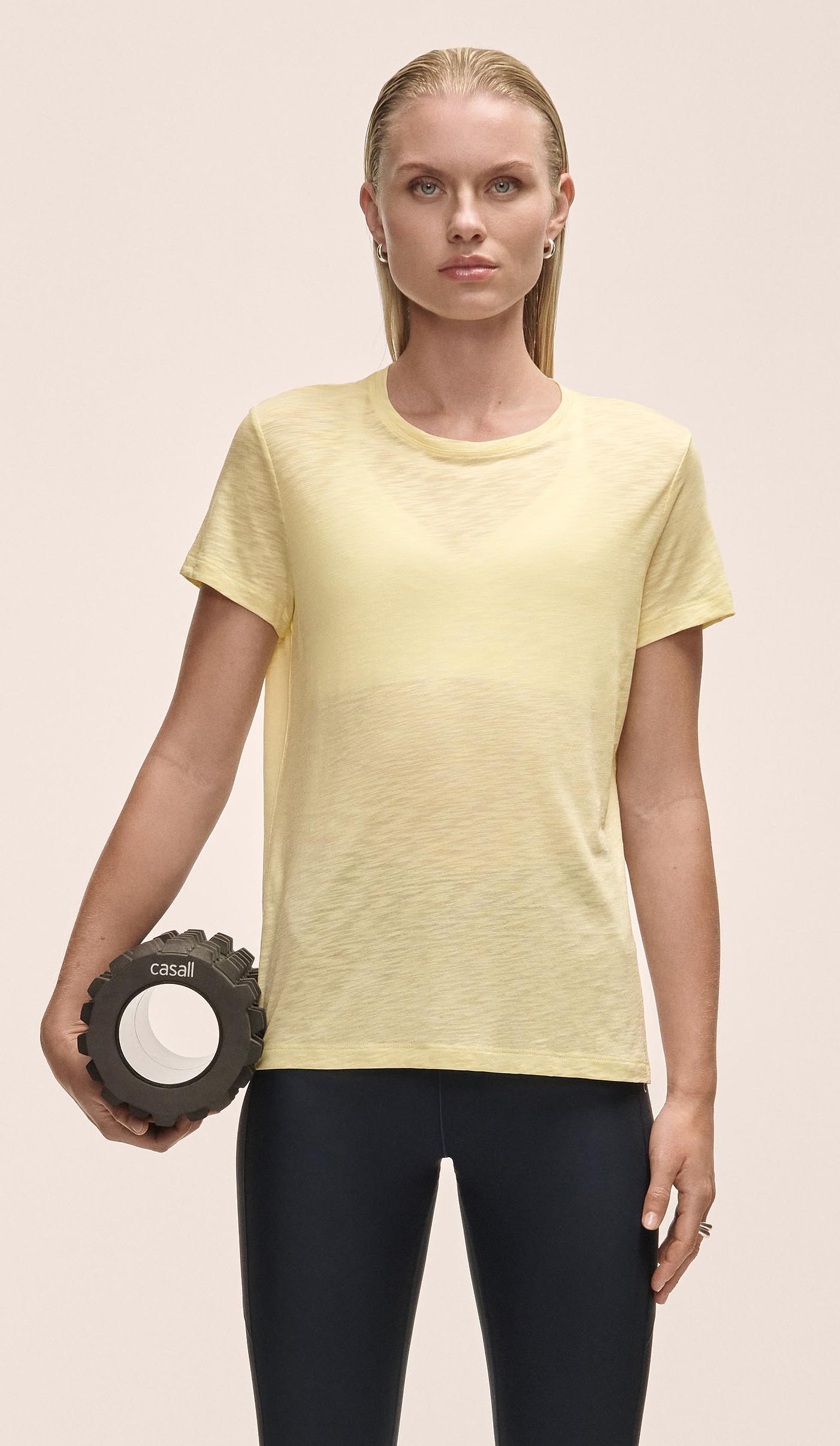 Soft Texture Tee Dame Yellow Steam