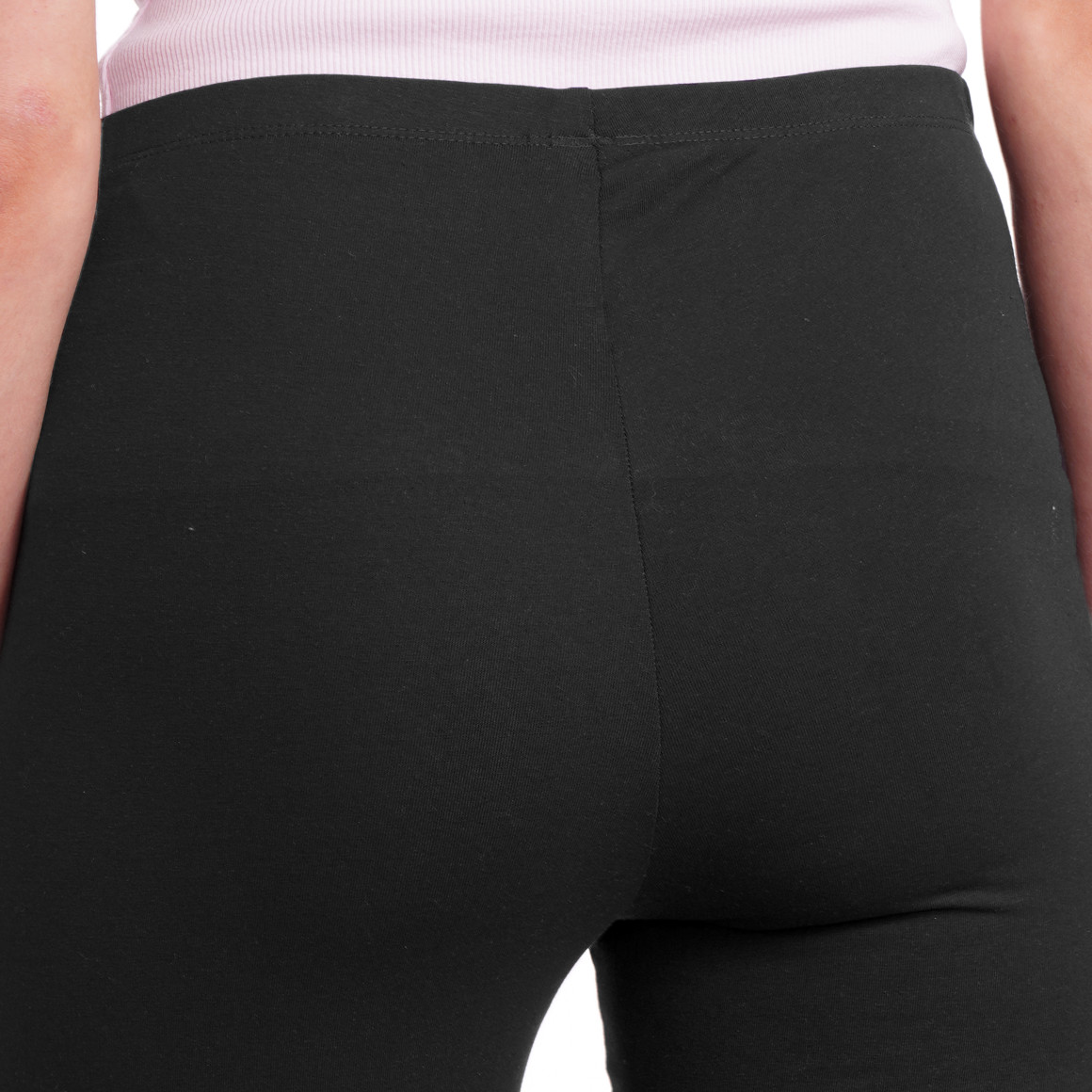 Famy 2 Damen 3/4-Leggings unifarben schwarz