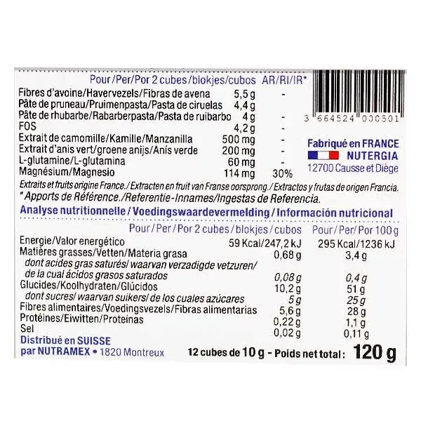 Nutergia Ergyfibral 12 cubos mastigáveis