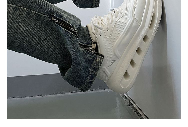 HANO - Applique veter-platform sneakers