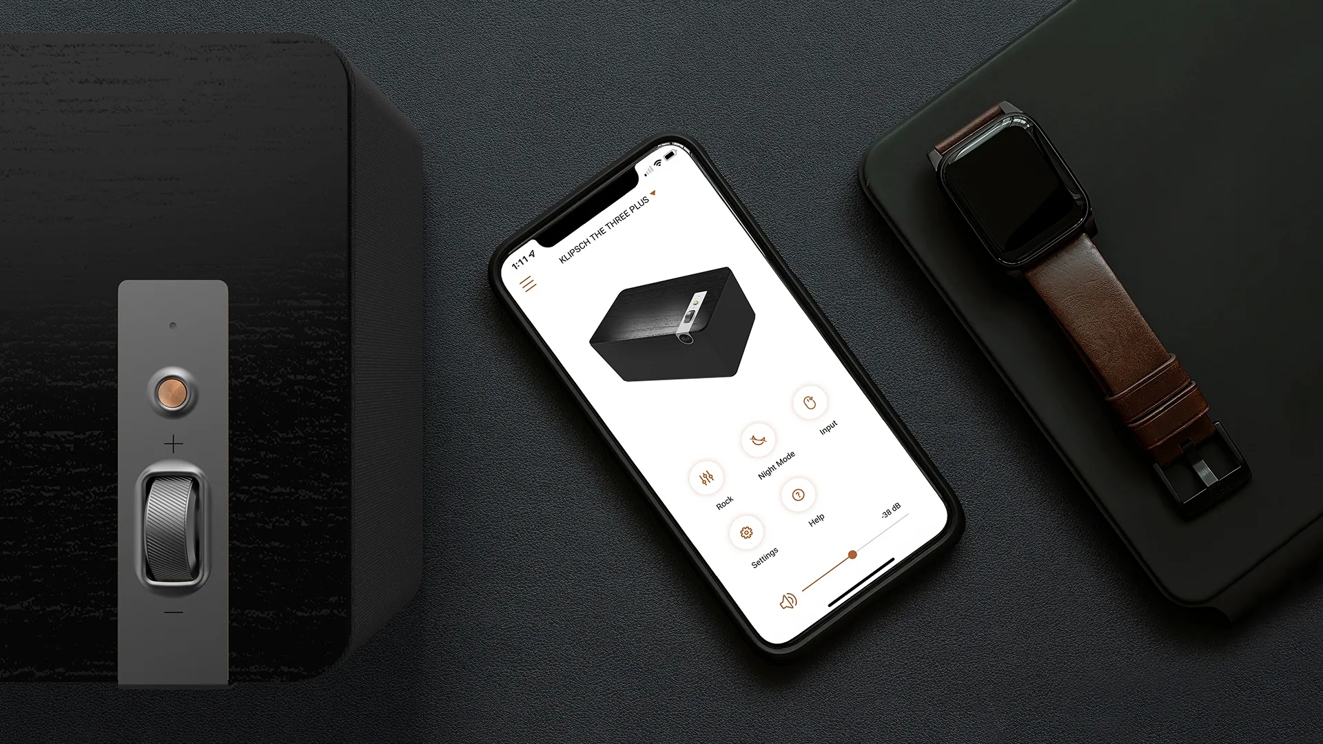 Klipsch The Three  Noir mat Enceintes connectées