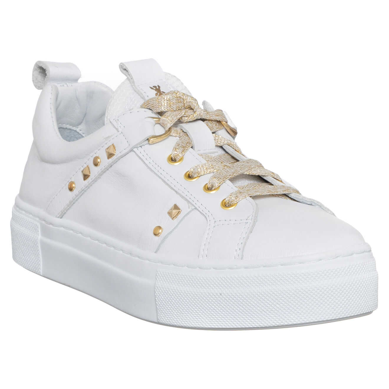 Patrizia Pepe Baskets en Cuir Jordy blanches