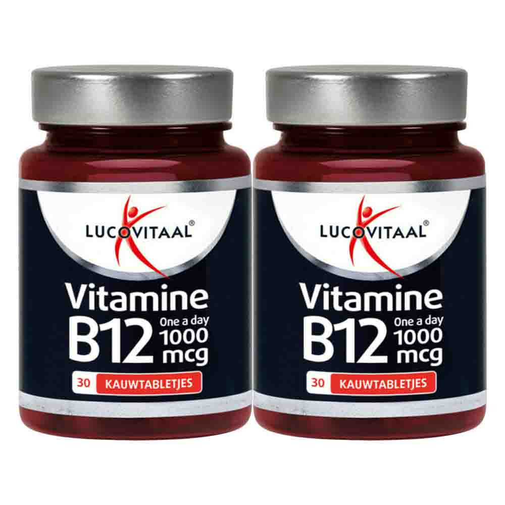 2x Lucovitaal Vitamine B12 1000mcg30 kauwtabletten