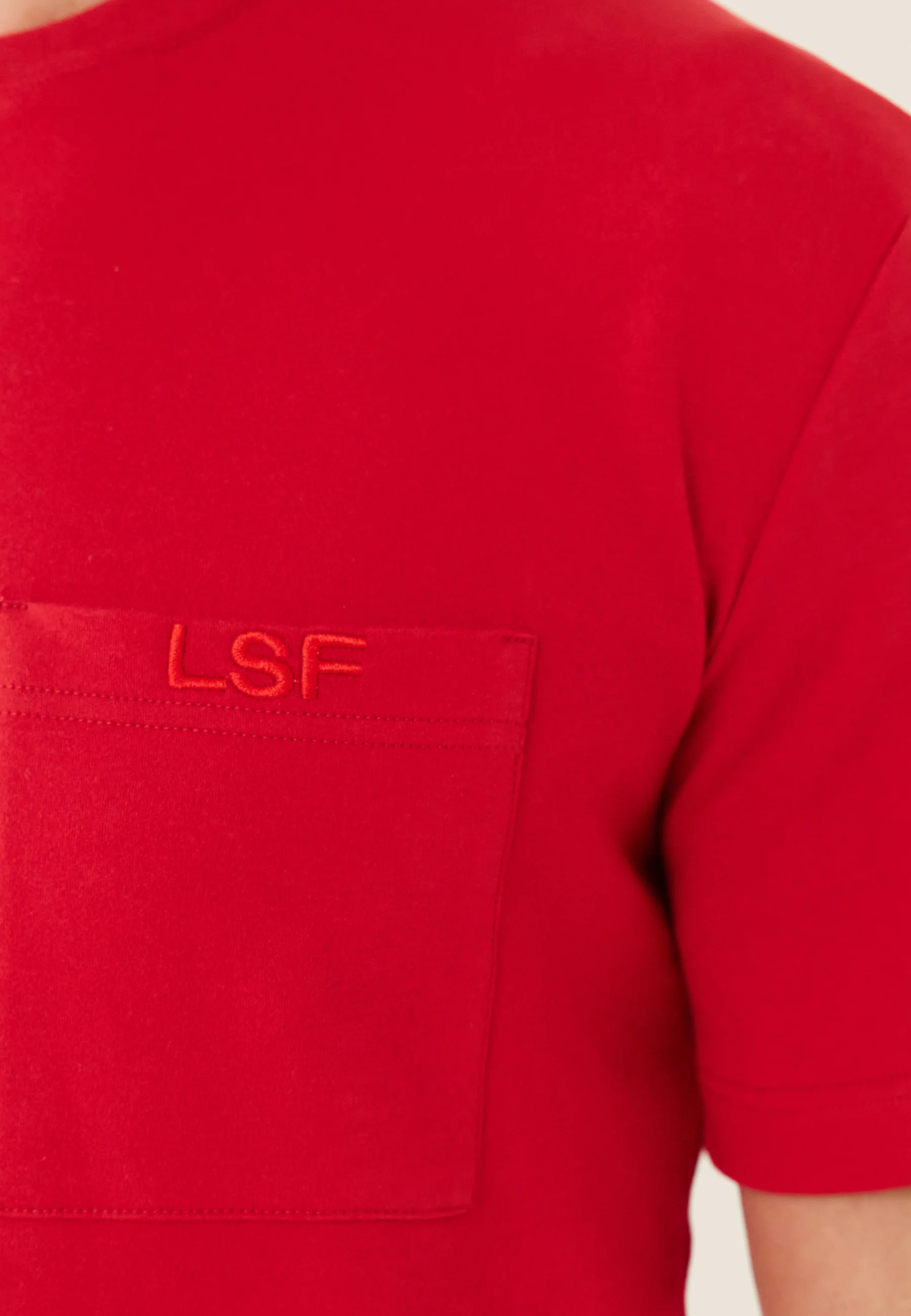 T-shirt Homme en coton-Sasha Rouge Cerise