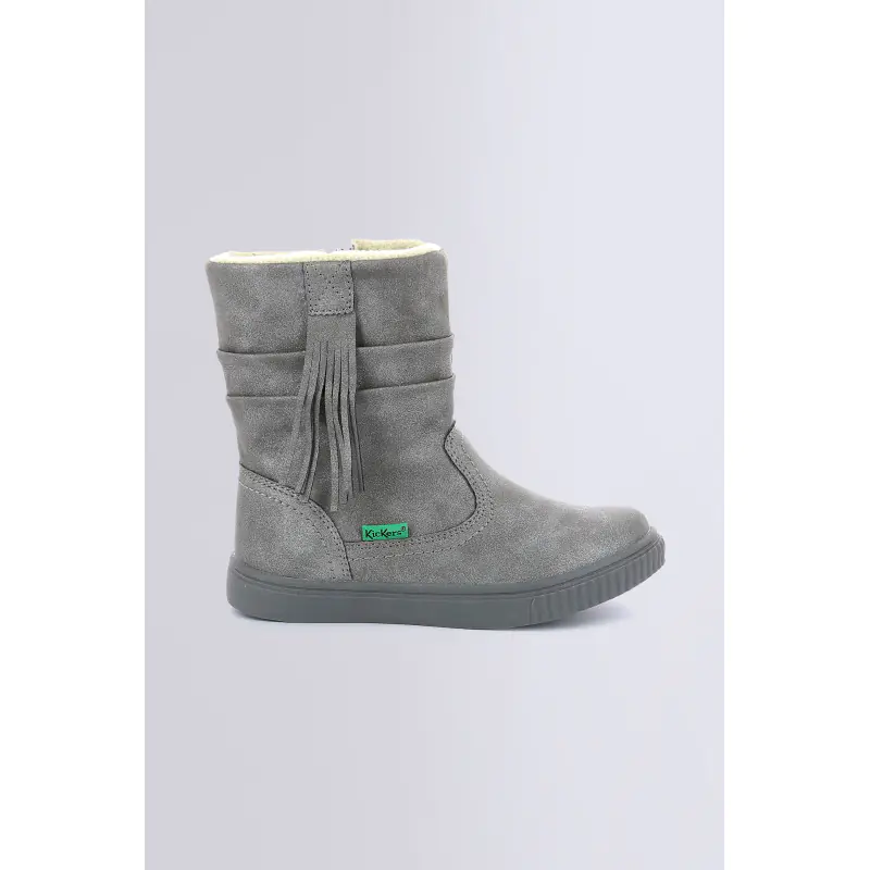 RUMBY GRIS BRILLANT BOOTS Fourrure  Fille