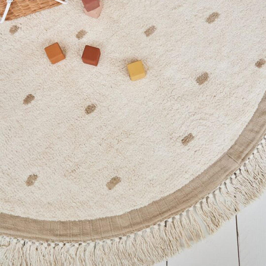 Tapis petit vloerkleed puck - dots - Ø 130 cm