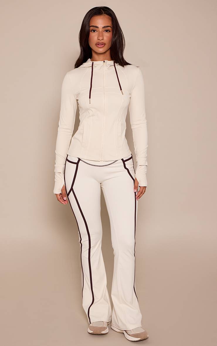 Avoine Pantalon De Yoga Évasé Plt Sculpt Avec Détails De Poches Et Passepoil Contrastant