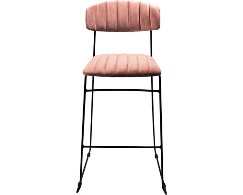 Barkruk Veba Mundo 105 x 46,5 x 49 cm staal roze