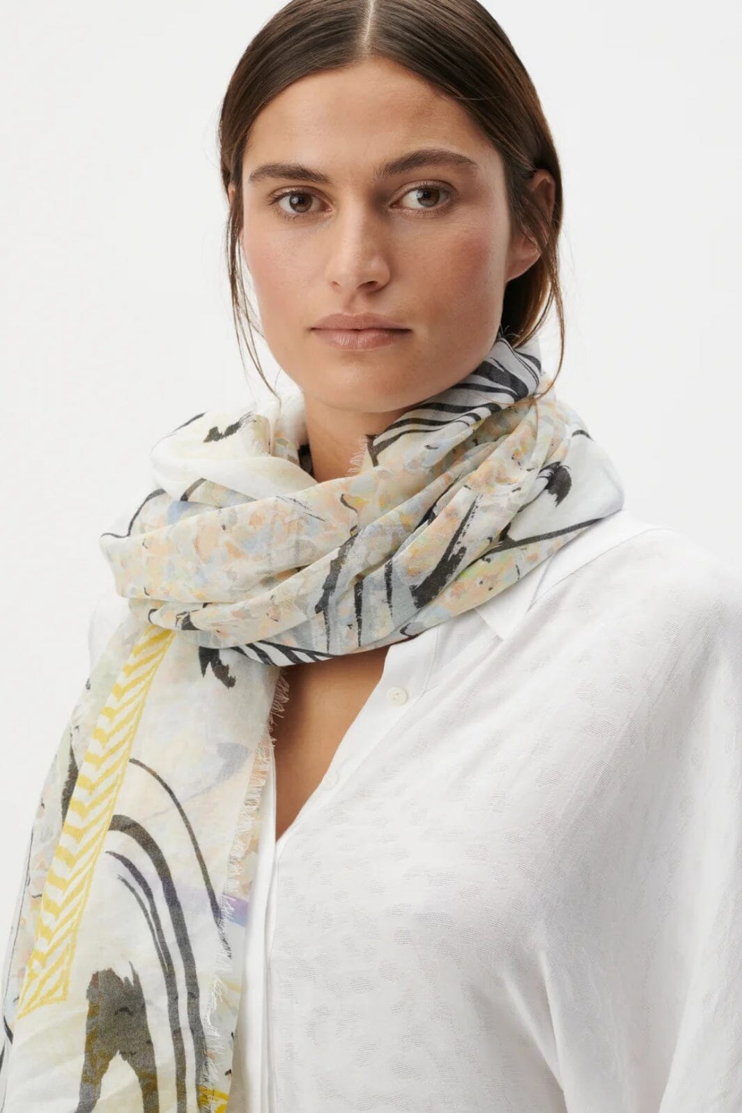 Lala Berlin Scarf Avena dark heritage wave