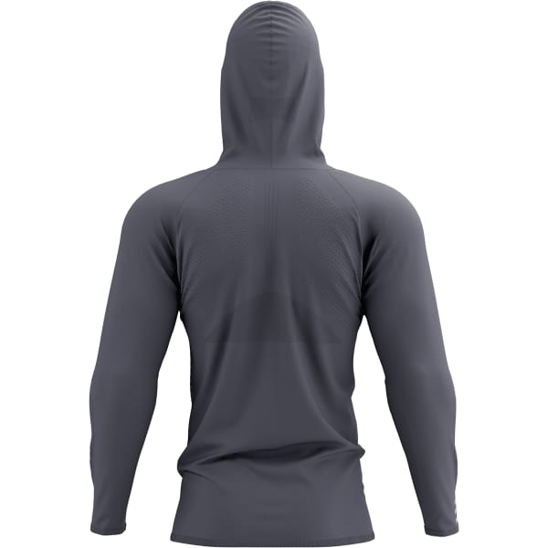 Veste trail COMPRESSPORT 3D THERMO SEAMLESS HOODIE ZIP MAGNET MOSAIC BLUE