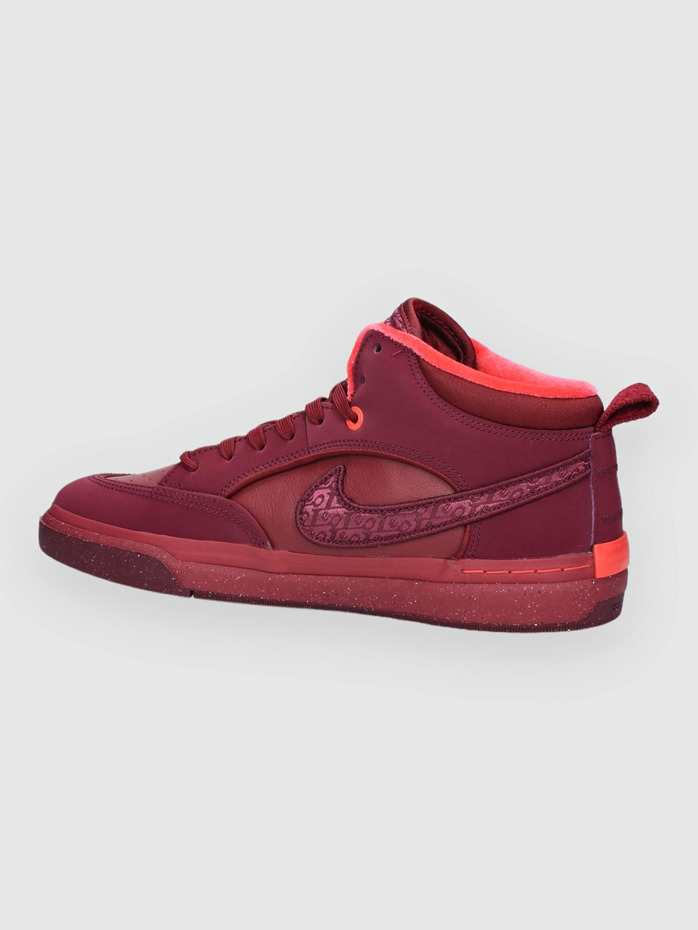 Nike Sb React Leo PRM Skate Shoes dk beetroot/dk btrt/tm rd