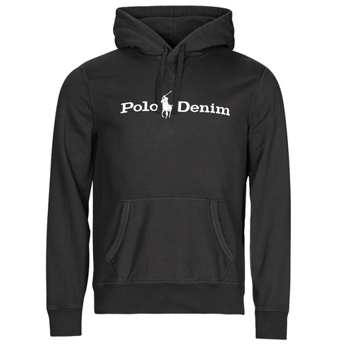 Polo Ralph Lauren - LSPOHOODM3-LONG SLEEVE-SWEATSHIRT Negro / Lavado