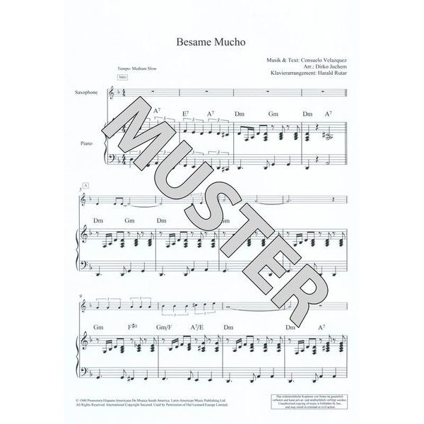 Schott Latin Standards A-Sax