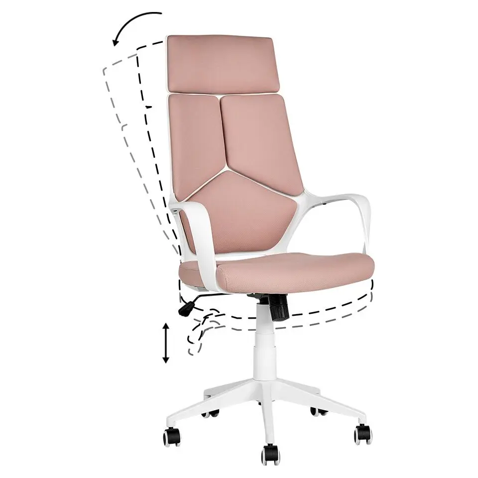 DELIGHT - Bureaustoel - Roze - Polyester