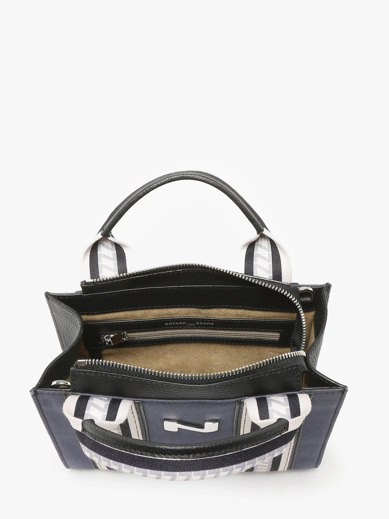 Petit cabas Luna canvas et cuir NATHAN BAUME