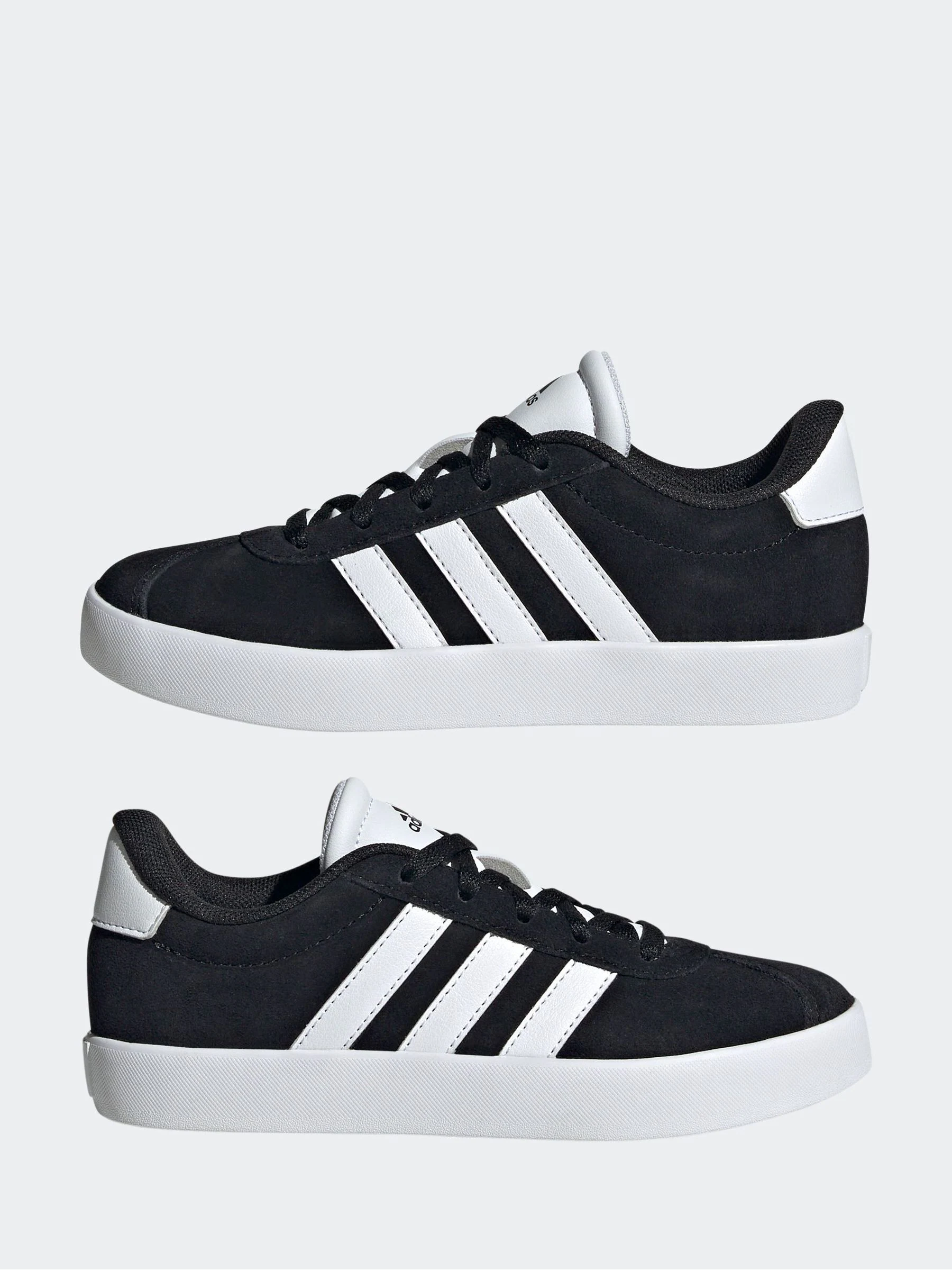 Zwart - adidas Vl Court 3.0 Veterschoenen voor kinderen