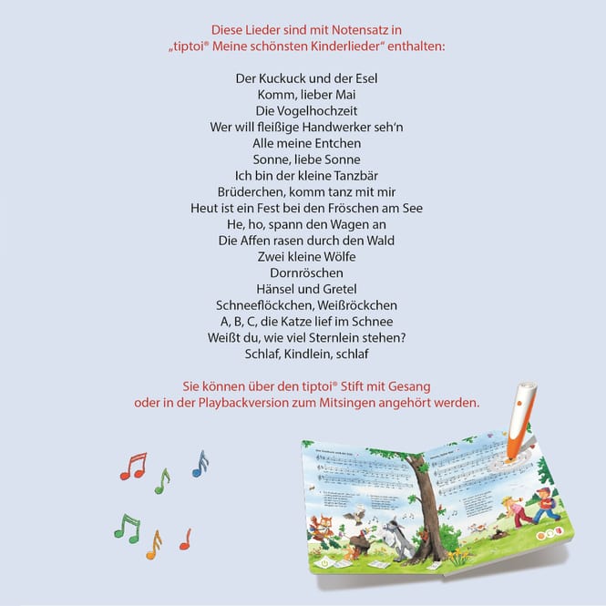 tiptoi® Buch - Meine schönsten Kinderlieder