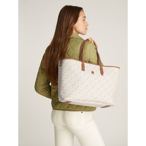 Tommy Hilfiger Monoplay Tote Taske, Safari Canvas