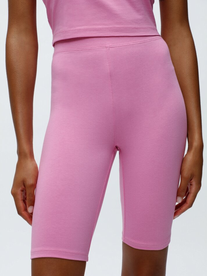 Calça legging de ciclismo - Rosa chiclete
